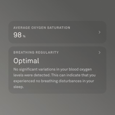Blood oxygen measurement